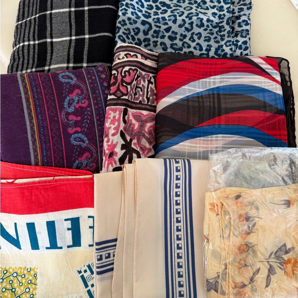 Colorful Patterned Scarves Collection - Picture 2 of 3